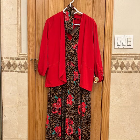 Iman Global Chic Maxi Dress with Jacket and Hairband - Picture 2 of 10